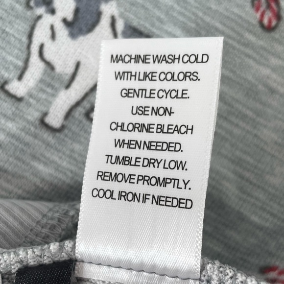 Jaclyn Smith Dog Christmas Pajama Bottoms, Gray - Picture 7 of 8